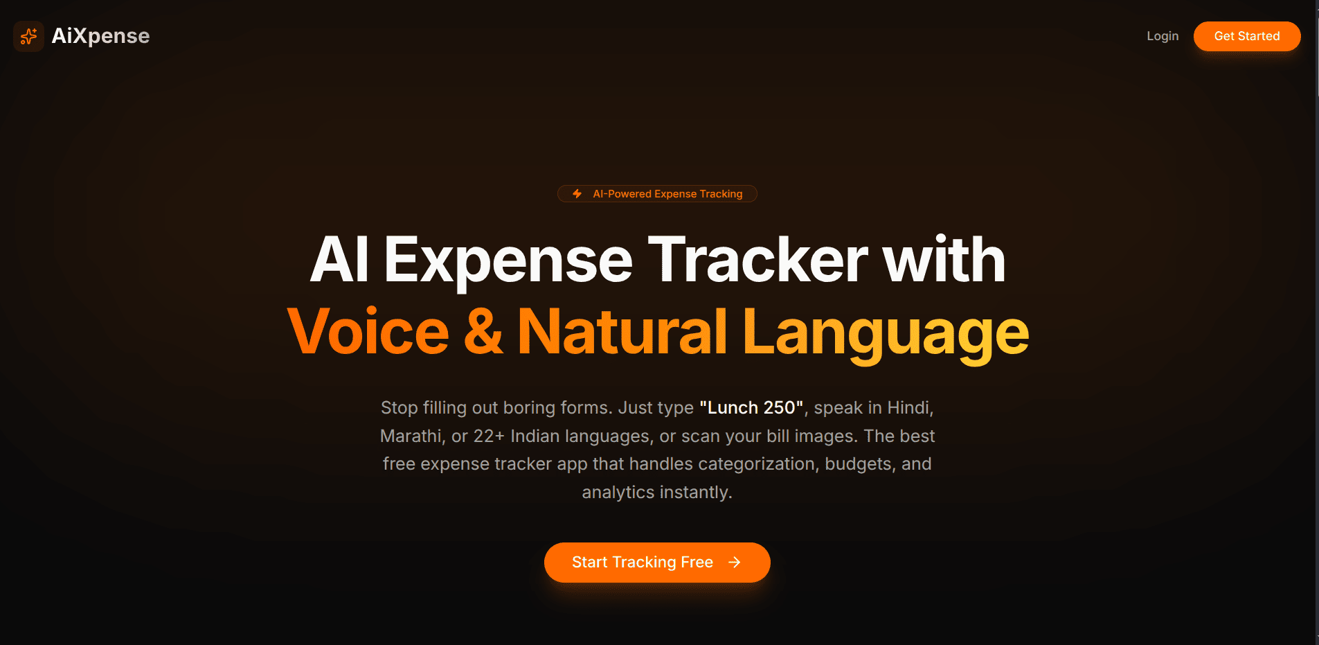 AiXpense - Best AI Expense Tracker App | Free for India